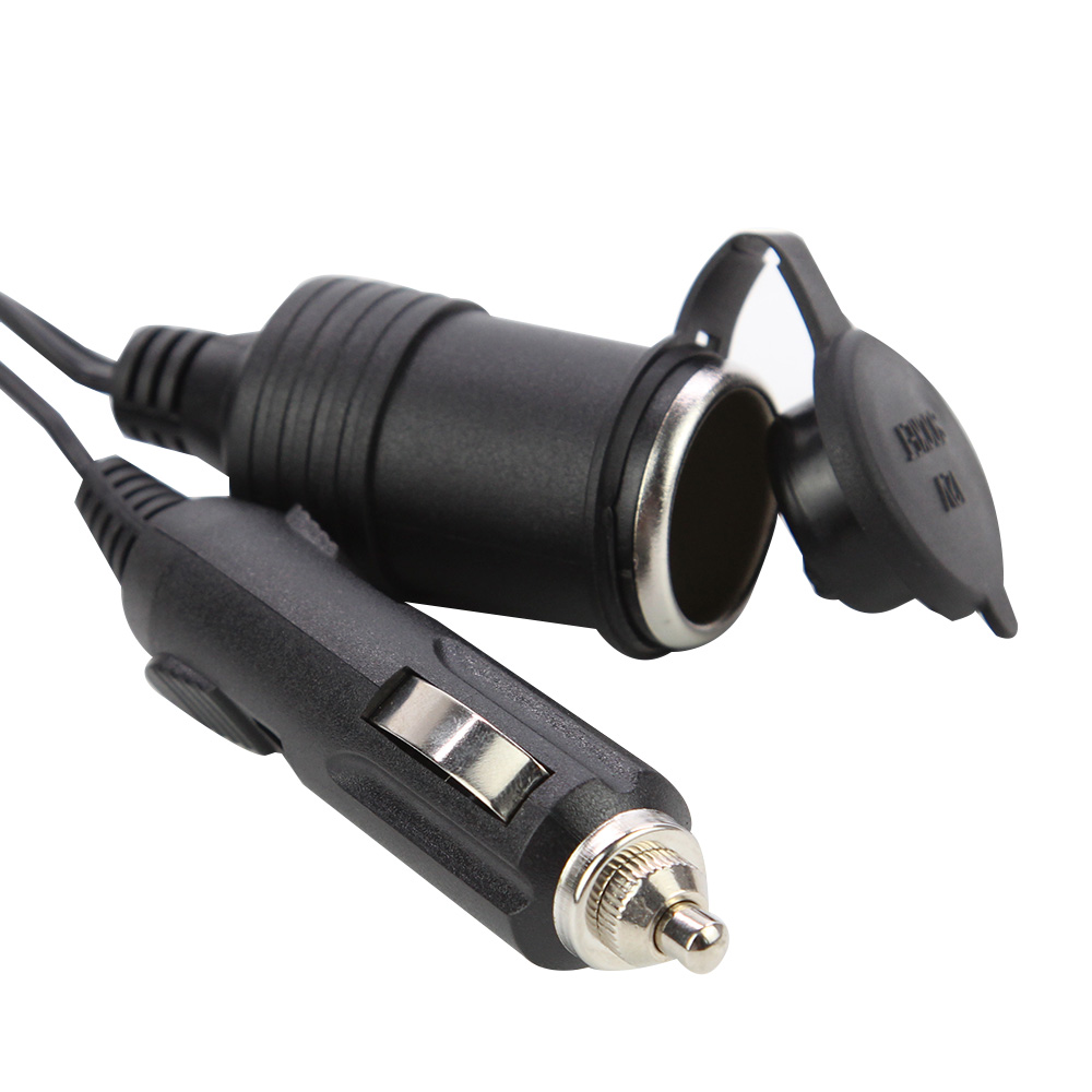 12V Car Cigarette Lighter Plug Extension Cable Lead Charger Power