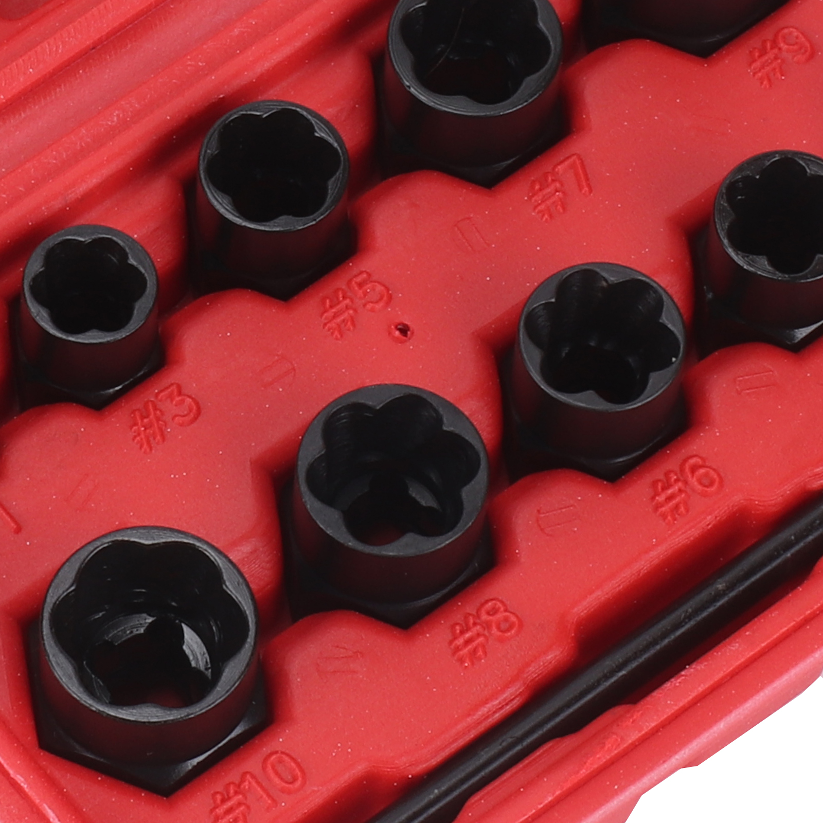 11x Nut Bolt Stud Extractor Twist Socket Locking Wheel Nut Removers