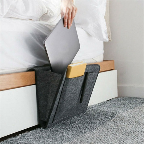 Hanging Bag Bedside Storage Organizer Holder Bed Pocket Sofa Phone Caddy New n
